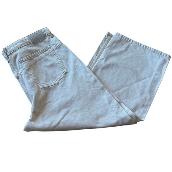 We the Free Deep Trance Dropped Boyfriend Jeans in casual khaki, size 33 NWT - Picture 4 of 9